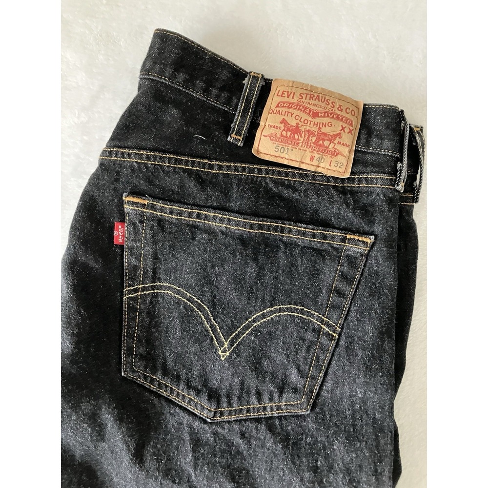 Levi's 501 Jeans Dark Wash Men's Classic Button Fly READ About Sizing